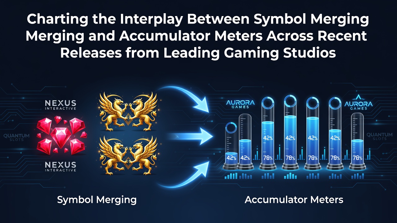 Detailed view of symbol merging mechanics combined with accumulator meters in a modern slot interface from a leading studio release