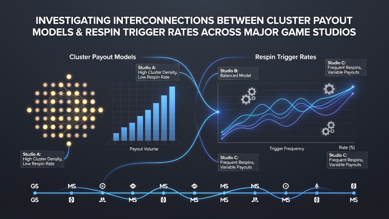 Data visualization showing cluster formations and respin activation patterns across different slot providers