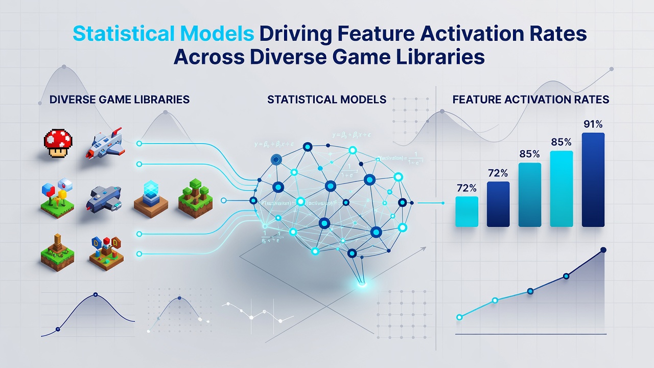Data visualization of feature activation trends in game libraries
